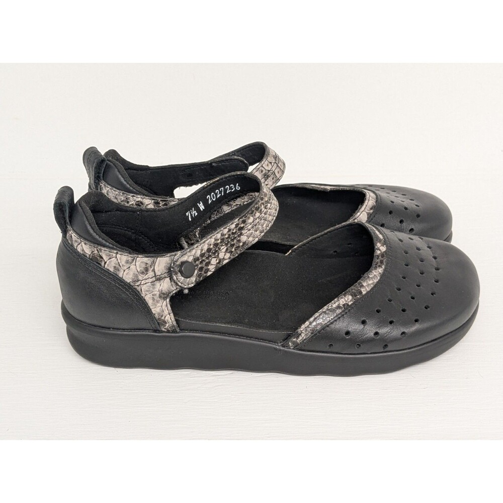 SAS Eden Gravity Women's Mary Jane Shoes Size 7.5 $200 Black Mamba - Picture 2 of 9